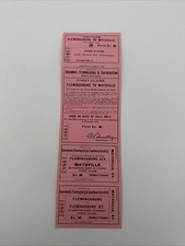Cincinnati Flemingsburg & Southeastern Railroad Ticket Strip Maysville Kentucky  picture