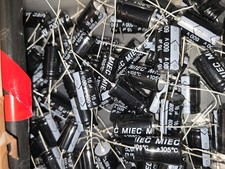 QTY 10 New MIEC 16UF 600V 105C Axial Electrolytic Capacitors. ( 650-volt surge ) picture