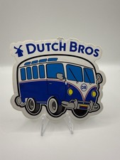 Rare Vintage Dutch Bros VW Bus Sticker Old School Kombi Van Coffee HTF picture