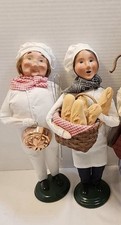 Retired 2009 Byers’ Choice Chef & Bread Baker Carolers Pair picture