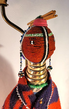 Vtg Lamp South African Ndebele Beads Fertility 26