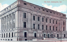 Indianapolis IN City Hall Building Postcard Posted 1912 Kansas City MO picture