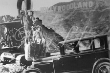 HOLLYWOOD HOLLYWOODLAND, Car, Steam Shovel. Flapper, radial POSTCARD Rafti picture
