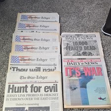 The Star-Ledger & Daily News 9/11  Special Edition Newspaper Lot picture