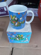Vintage Looney Tunes Sun Signs Marvin the Martian & K-9 Dog Sagittarius Mug Cup picture