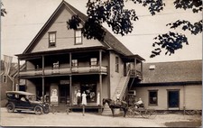RPPC c1910 Post Office  Horse & Buggy   Passumpsic, Vermont Eastern Illustrating picture