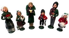 Vintage Byers Choice The Carolers Christmas Figurines Set of 6 w/ Holiday Boxes picture