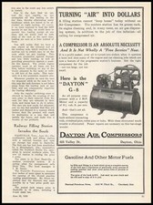 1928 Dayton Air Compressors Ohio G-8 2 HP Motor Unit Vintage Print Ad picture