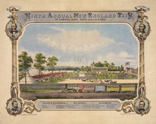 New England Fair at Lowell Massachusetts 1872 8x10 Print HT51341024 picture