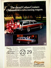 1979 Oldsmobile Diesel Cutlass Cruiser Station Wagon Print Ad Extra Inning picture