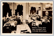 RPPC Damon's Dining Room Fairmount Blvd Cleveland Heights Ohio Postcard picture