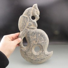China,old jade,collectibles,hongshan culture,rare eagle,axe,statues R(705) picture