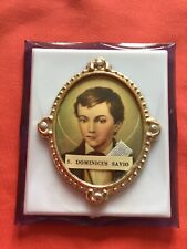 Relic reliquary St. Domenico Savio ex indumentis from the clothes 1960th Italy picture