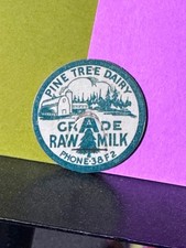 Rare Vintage Stnd Milk Bottle Cap Pine Tree Dairy Grade A Raw Milk Salem, Oregon picture