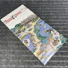 Vintage Euro Disney Disneyland Paris Oversized Park Map Poster 1992 UNDISPLAYED picture