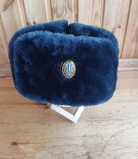Ukrainian Winter Ushanka Sheepskin Fur Hat Vintage army Style picture