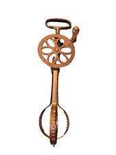 Antique Holt's Egg Beater & Cream Whip Pat 1899 1900 1903 Cast Iron Kitchen Tool picture