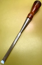 Xtra-NICE (ca1918 vtg) TH WITHERBY 3/8” Bevel edge POCKET chisel Tuned & SHARP picture