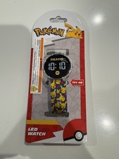 LED Digital Wrist Watch Pokemon Pikachu Round Face Age 6+ New Accutime Watch Co picture