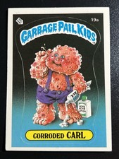 1985 Topps Garbage Pail Kids GPK First Original Series 1 OS1 19a Corroded Carl picture