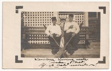 RPPC, Tourists, Saratoga Springs, New York picture