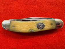 VINTAGE (2001) MOORE MAKER 5303 SOWBELLY WHITTLER, JIGGED BANANA BONE  (377) picture