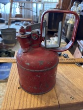 Vintage Justrite Safety Can 1 Quart Hit And Miss Engine Gas Can picture