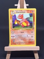 Pokémon TCG Charmeleon 24/102 Original Base Set Uncommon Card WOTC LP Vintage picture