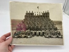 Vintage WWII Era U.S. Army Military Group Portrait Photo Original 8x10 picture