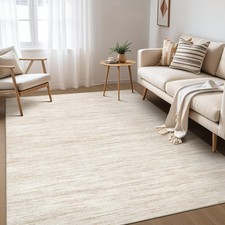 Nakagishi 5X7 Area Rugs Living Room: Washable Large Vintage Rug Neutral Non-S... picture
