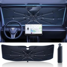 [2026 Upgraded] Car Windshield Sun Shade Umbrella for Tesla Model 3/Y picture