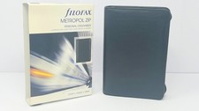 Filofax Metropol Zip Personal Organizer Black New Box Guarantee CL picture