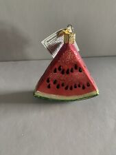 Old World Christmas Watermelon Wedge Ornament With Original Tag picture