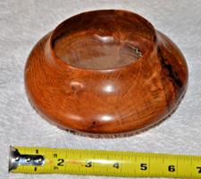Vintage OAK Wood Bowl Artist Signed Hand Turned 6