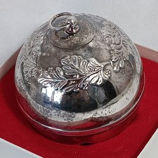 Towle 1979 Silverplate Christmas Bell Ornament #3128 First in Series Damaged Box picture