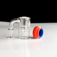 14mm Glass Ash Catcher 90°Bowl for Bong Hookah Shisha Silicone Container White^ picture