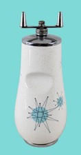 Rare Vintage Franciscan Pottery Atomic Starburst Pepper Grinder Mill MCM Sputnik picture