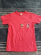 Vintage Mickey Minnie T-Shirt The Disney Store Medium 2001 Embroidered Pocket... picture