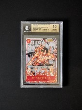 One Piece Paramount War OP02-013 Portgas D. Ace Manga Art BGS 10 JPN picture