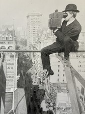 New York City  Fifth Ave Skyscraper Beam Photo  Underwood LOC 8x10 1905 picture