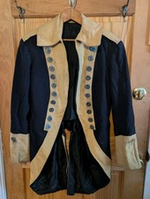 Antique Revolutionary War NY Continental Army Militia ReenactmentTailcoat Jacket picture