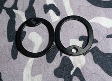 2 Black Military & Civilian Dog Tag Silencers Marines Army Navy AF SF USCG USBP picture