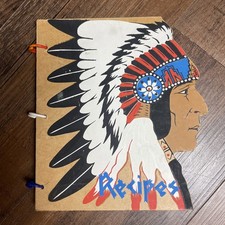 Vtg American Indian Recipes Cookbook 1955 Pawhuska OK Sylvester and Alice Tinker picture