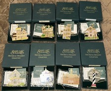 Shelia's Historical Brass  Ornaments Collection Lot Of 8 Mint Original Boxes picture
