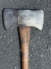 Antique Hand Made J.F. Richards Pioneer 1857 Kansas City Double Bit Ax Axe picture