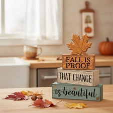 4-Piece Rustic Maple Leaf Thanksgiving Table Set - Vibrant Fall Decor picture