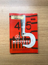 Mitutoyo Measuring Instruments ~ Catalog No. 600 ~ 1970 picture