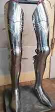Medieval Gothic leg full armor with shoes, viking epic cosplay,knight steel leg picture