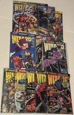 Lot of 12 Wizard Comic Book Guide Magazines ~ VG Cond ~ Bart Simpson, Cat Woman picture