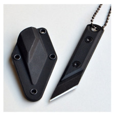 Mini Pocket Knife Tool Paper Cutter Necklace Knife Fixed Blade EDC Knife Sheath picture